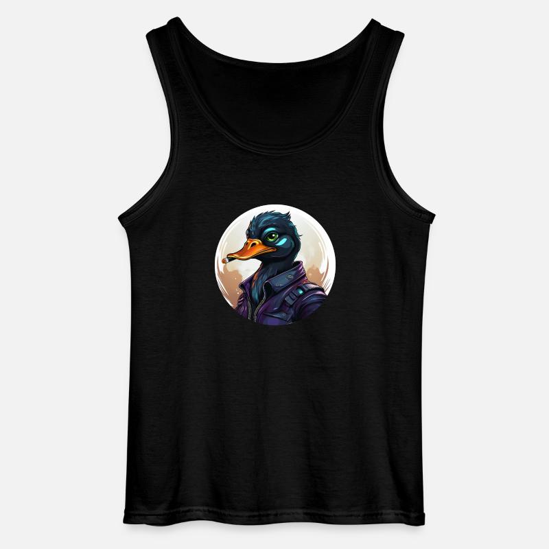 ente mit zigarre - Gildan Männer Tank Top - Schwarz