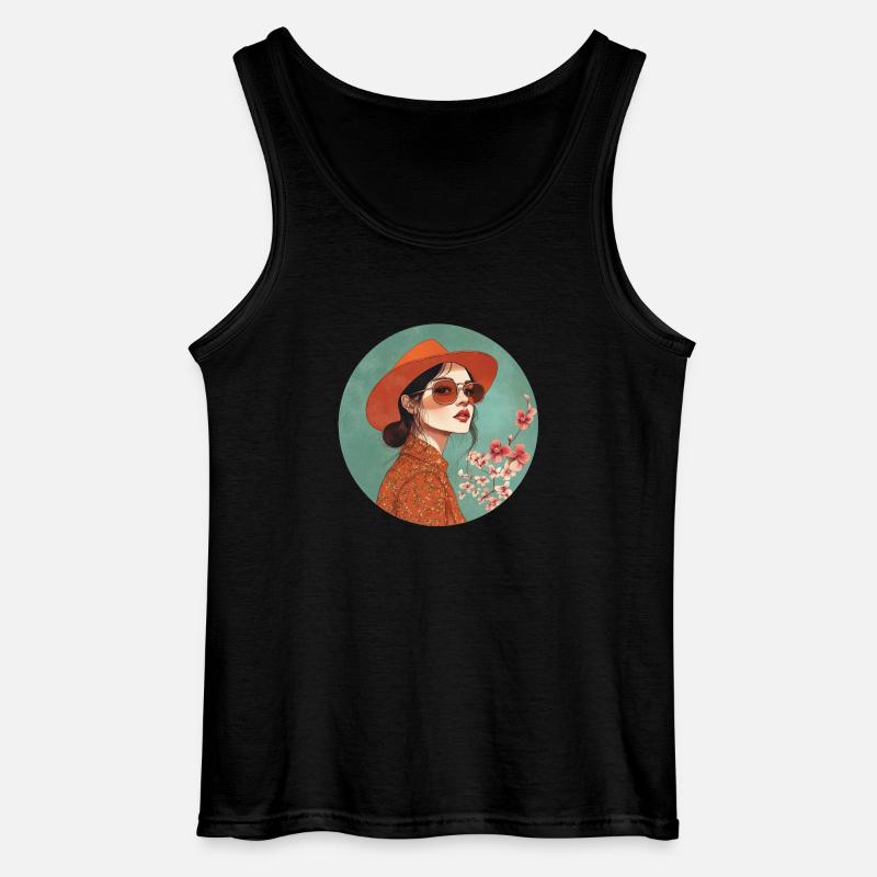 Stilvolle Eleganz: Zeitloser Boho-Chic! - Gildan Männer Tank Top - Schwarz