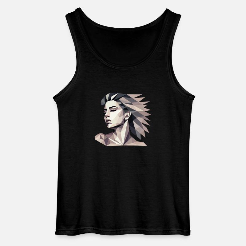 Design "Triangular reflect" - Gildan Men’s Tank Top - black