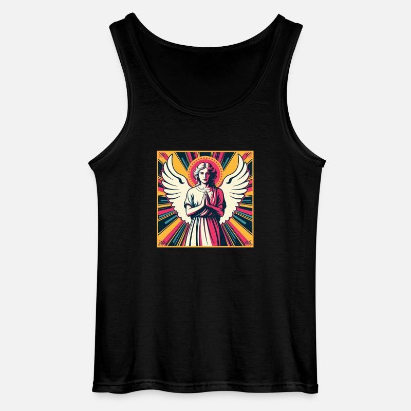 Schutzengel Pop-Art - Gildan Männer Tank Top - Schwarz