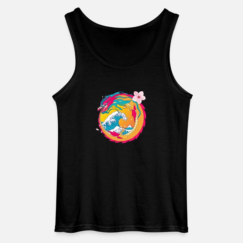 Der Drachentanz - Gildan Männer Tank Top - Schwarz