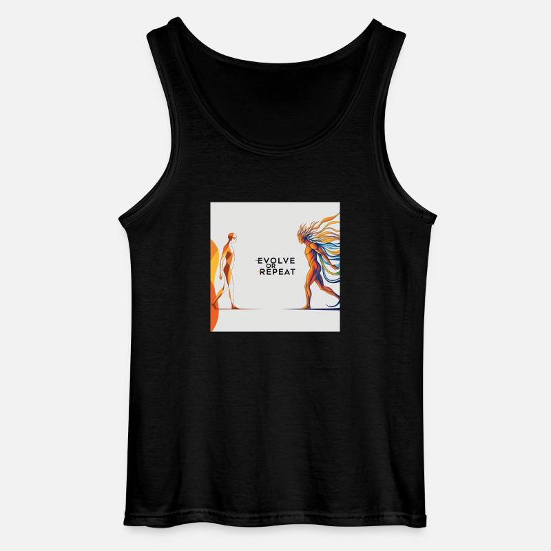 Evolve or Repeat - Gildan Männer Tank Top - Schwarz