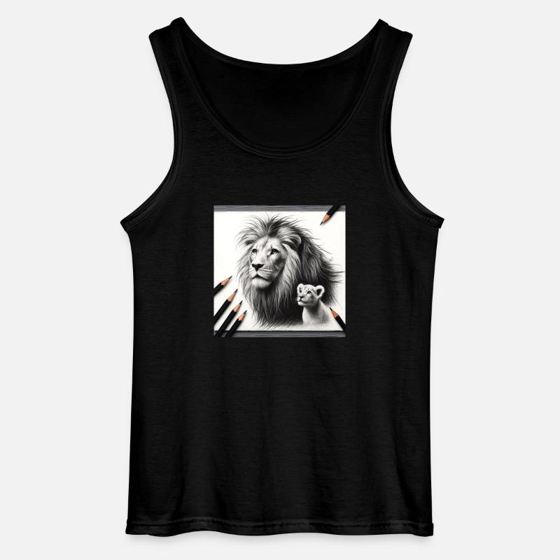 König Löwe IV - Gildan Männer Tank Top - Schwarz
