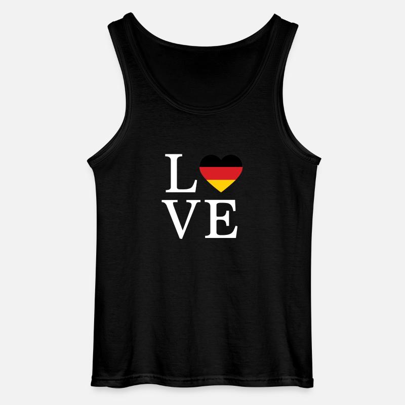 Germany Minimalist Script - Gildan Männer Tank Top - Schwarz