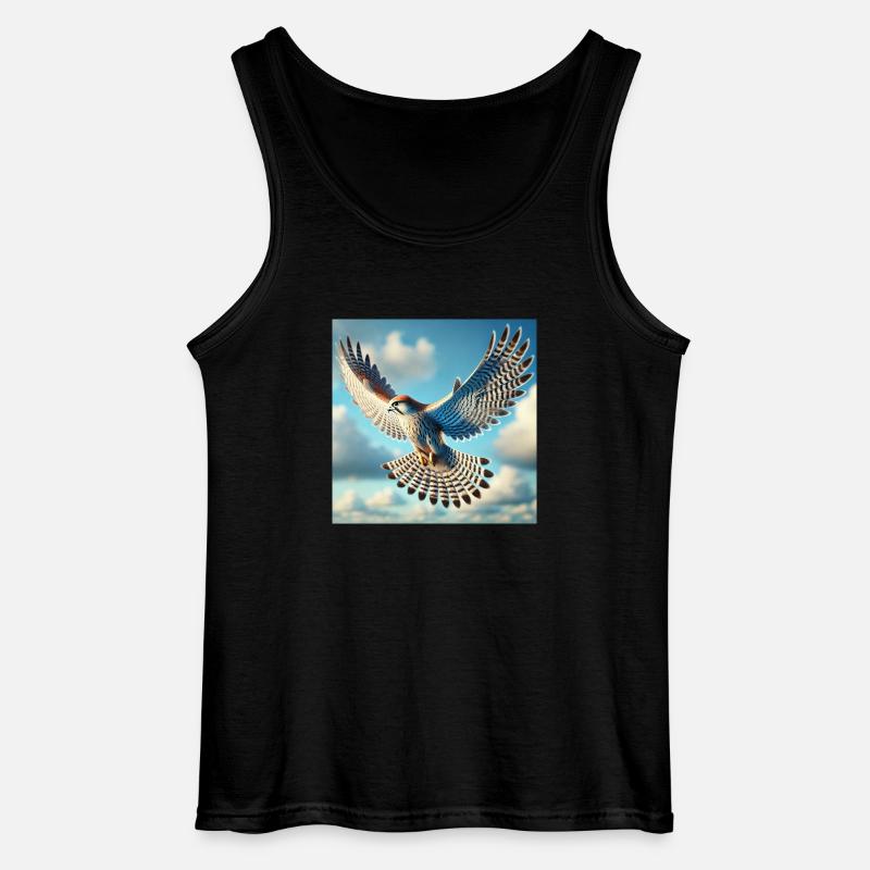 Falcon - Gildan Männer Tank Top - Schwarz