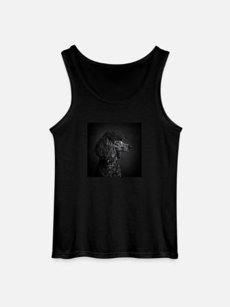 Black Animals - Black Poodle - Gildan Men’s Tank Top - black