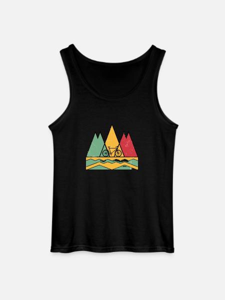 Cycling Touring - Gildan Men’s Tank Top - black