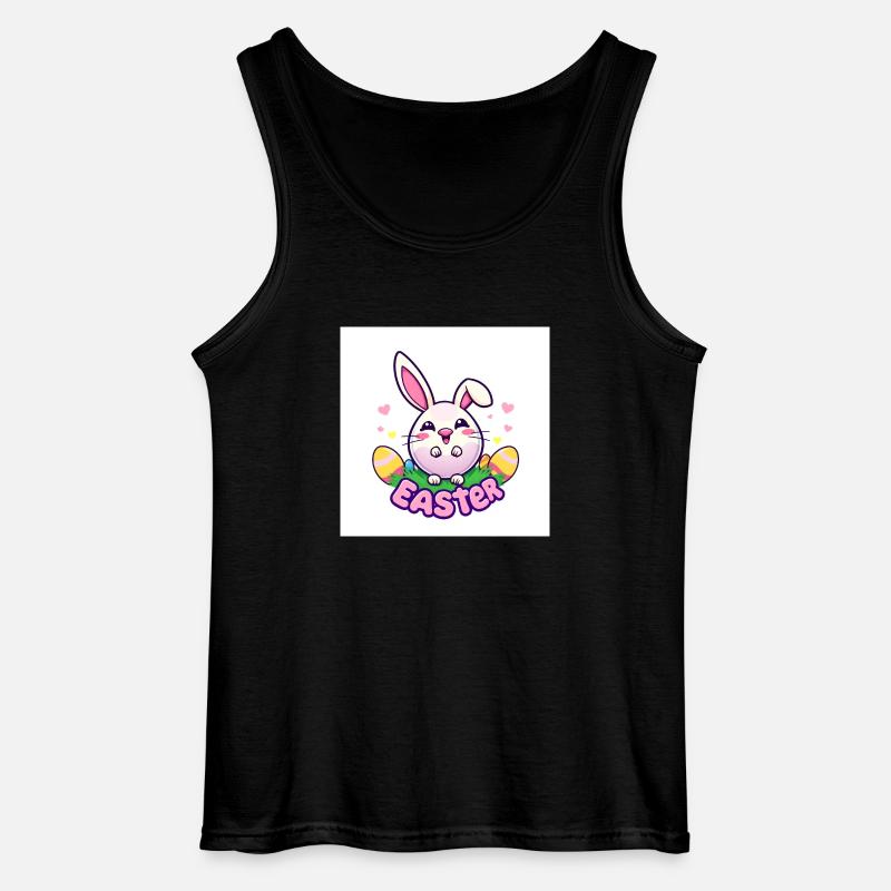 Bunte Ostern - Gildan Männer Tank Top - Schwarz