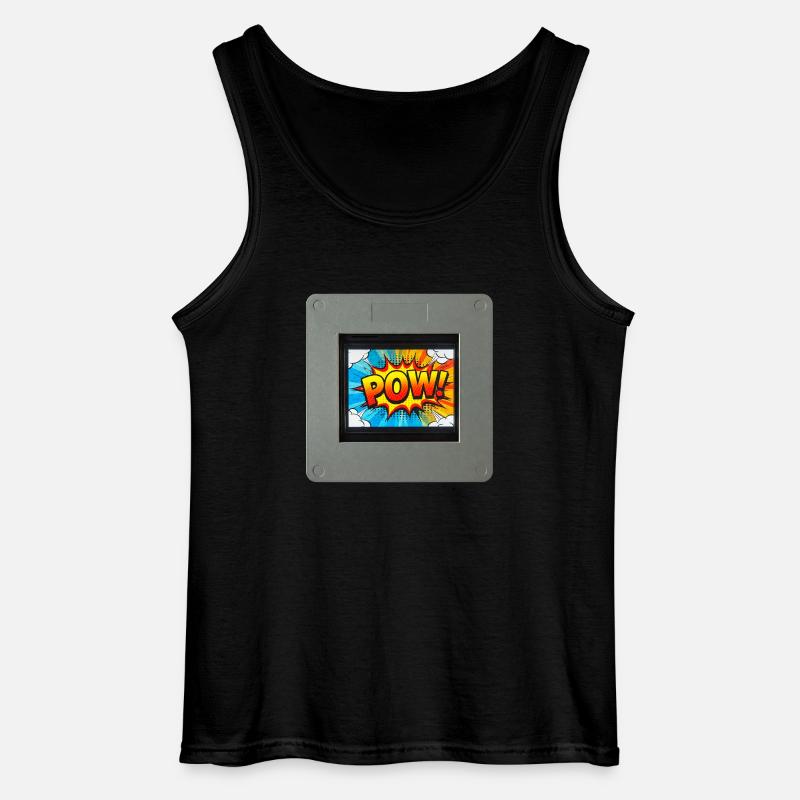 POW Dia - Gildan Männer Tank Top - Schwarz