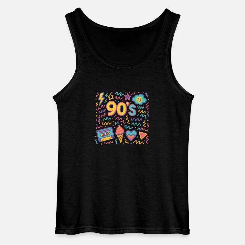 90's - Gildan Männer Tank Top - Schwarz