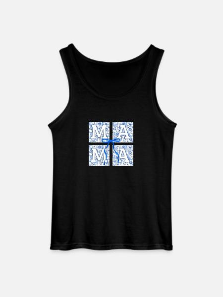 Mama Flowers - Mama Geschenkidee - Gildan Männer Tank Top - Schwarz