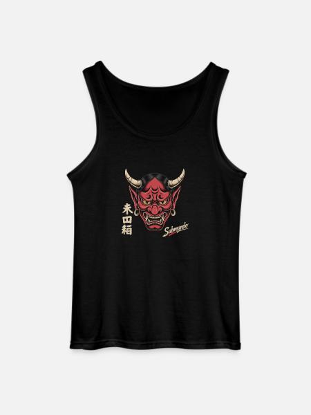 Japanese mask - Gildan Men’s Tank Top - black