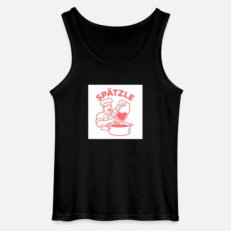 Spätzle - Gildan Männer Tank Top - Schwarz