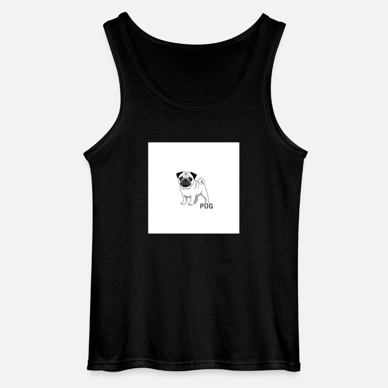 Der Mops - Gildan Männer Tank Top - Schwarz