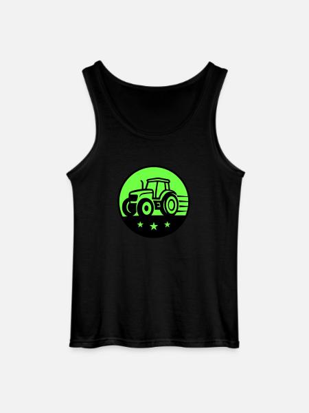 Traktor Farmer - Gildan Männer Tank Top - Schwarz