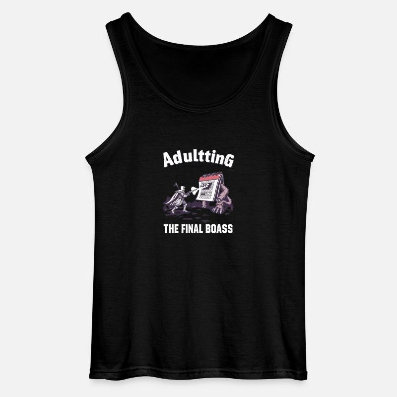 Final Fight Calender - Gildan Männer Tank Top - Schwarz
