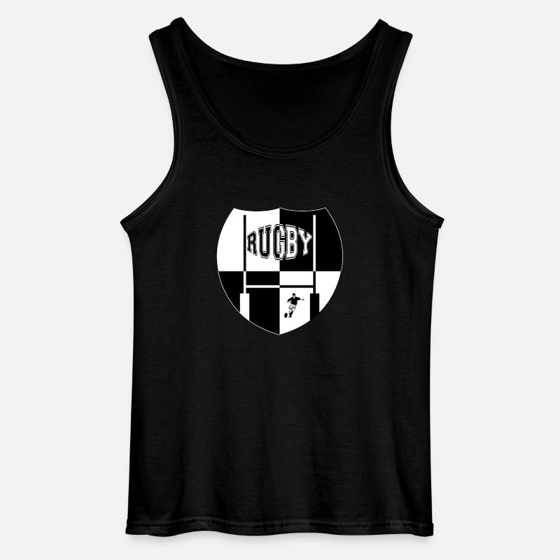 rugby - Gildan Men’s Tank Top - black