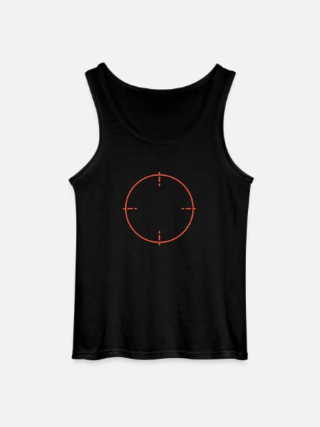 mire / crosshairs (1c) - Débardeur Gildan Homme - noir