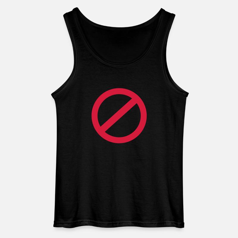 Verbot - Gildan Männer Tank Top - Schwarz