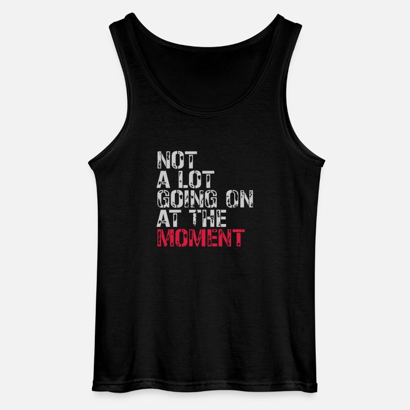Not much going on - Gildan Men’s Tank Top - black
