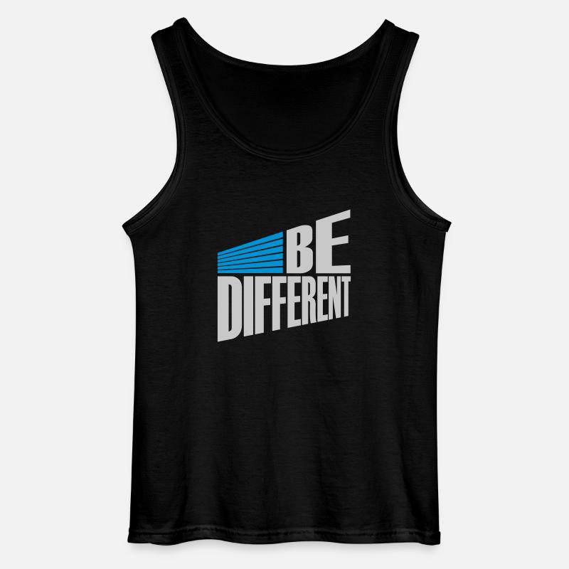 Be different Logo Design - Gildan Männer Tank Top - Schwarz