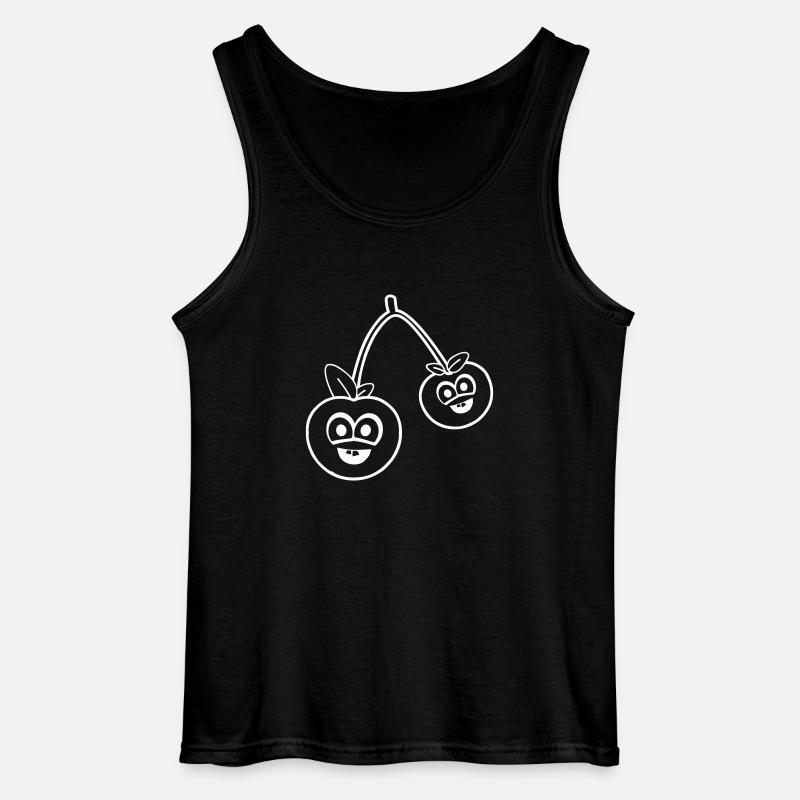 kirschen - Gildan Männer Tank Top - Schwarz