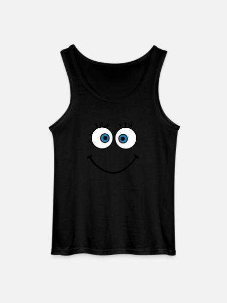 gesicht - Gildan Männer Tank Top - Schwarz