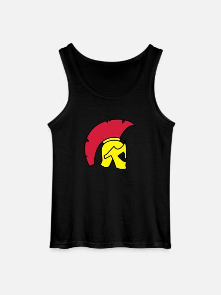Spartan Helmet - Gildan Men’s Tank Top - black