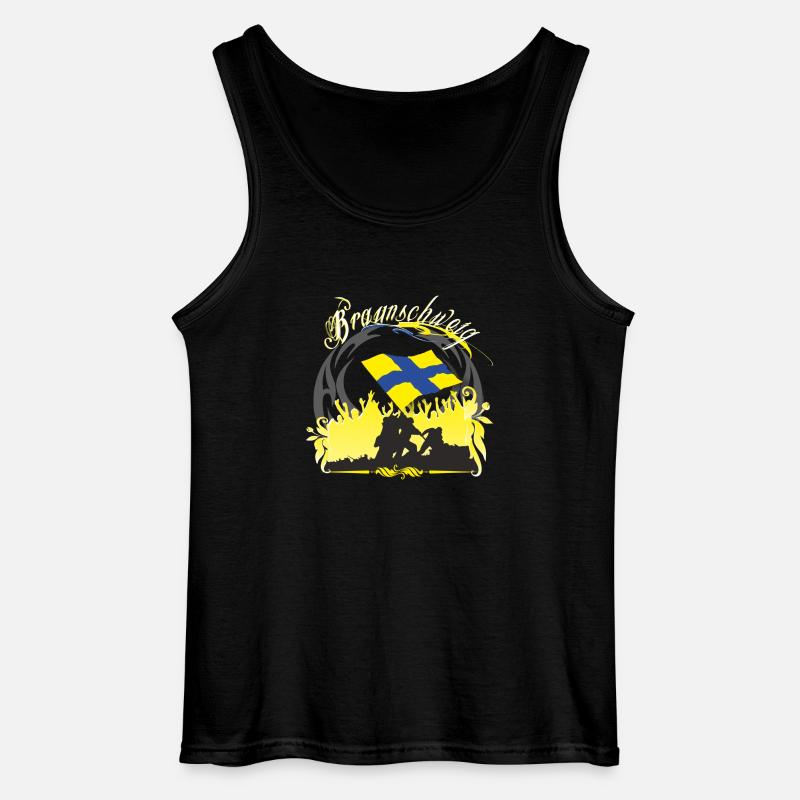 braunschweig - Gildan Männer Tank Top - Schwarz