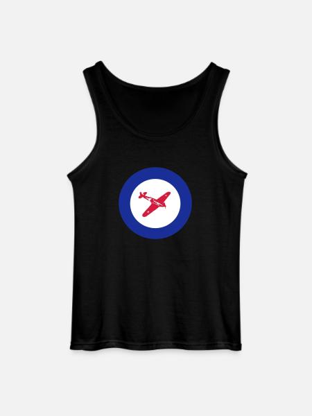 Hurricane Roundel - Gildan Men’s Tank Top - black