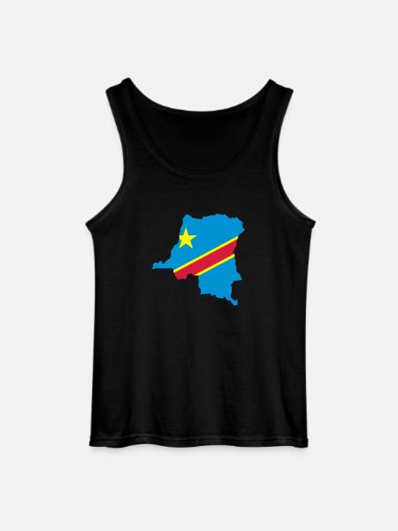 Kongo Map - Gildan Men’s Tank Top - black