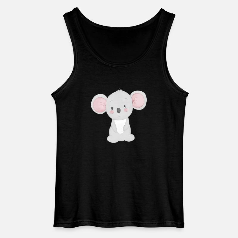 Koala - Gildan Männer Tank Top - Schwarz