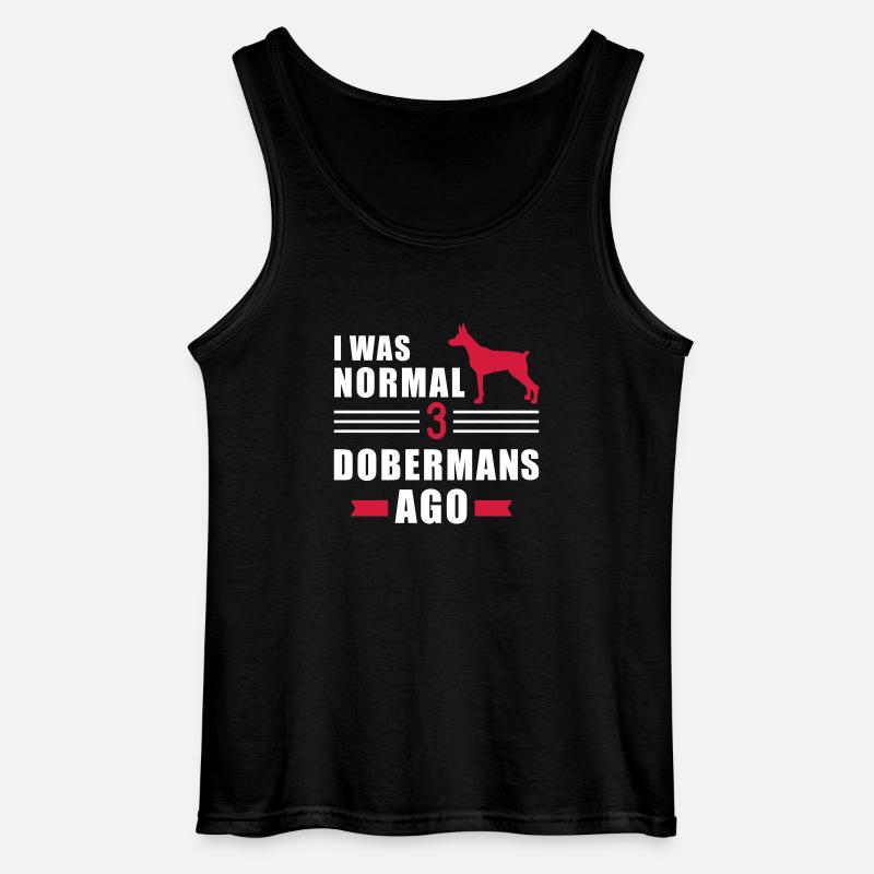 Dobermann - Gildan Männer Tank Top - Schwarz