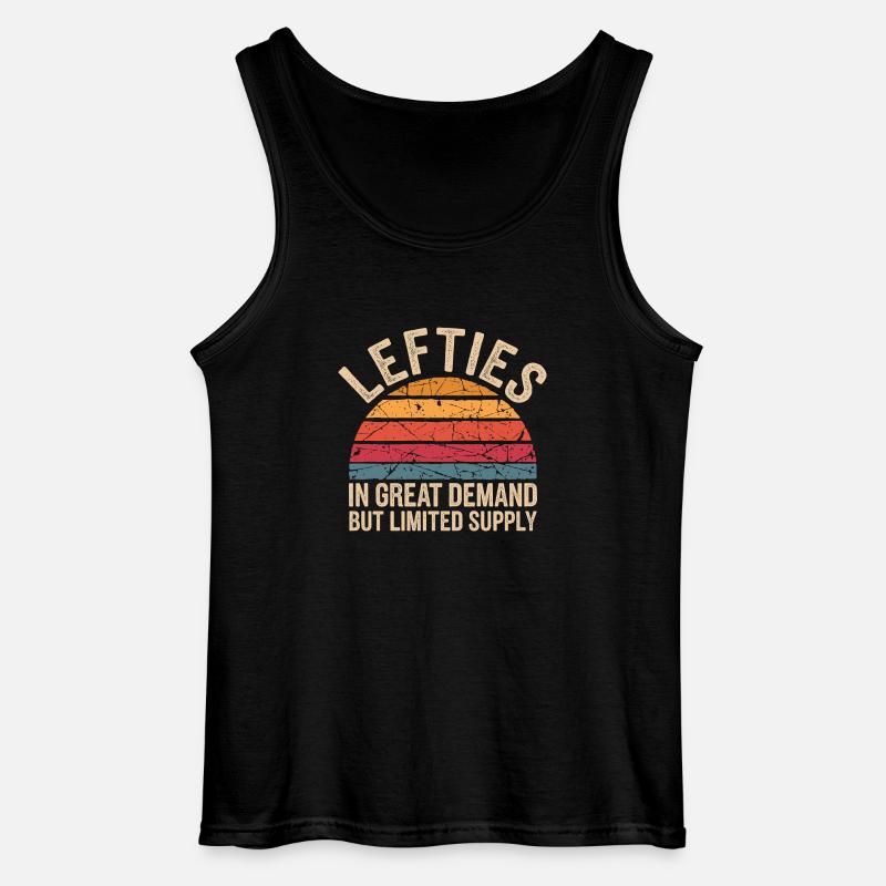 Lefties sind einzigartig - Gildan Männer Tank Top - Schwarz