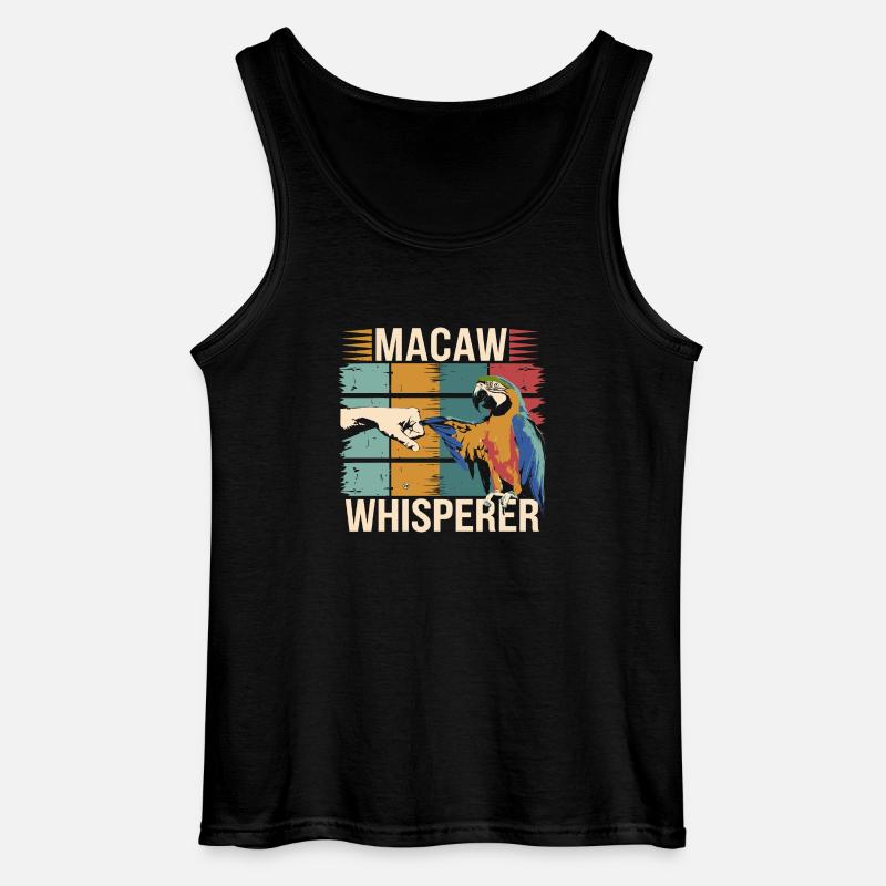 Humor til papegøjefans - Gildan tanktop til mænd - sort