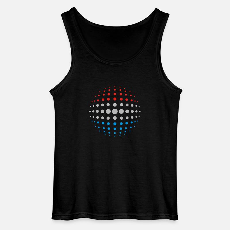 geo_dotsphere_luxembourg_3c01 - Gildan Männer Tank Top - Schwarz