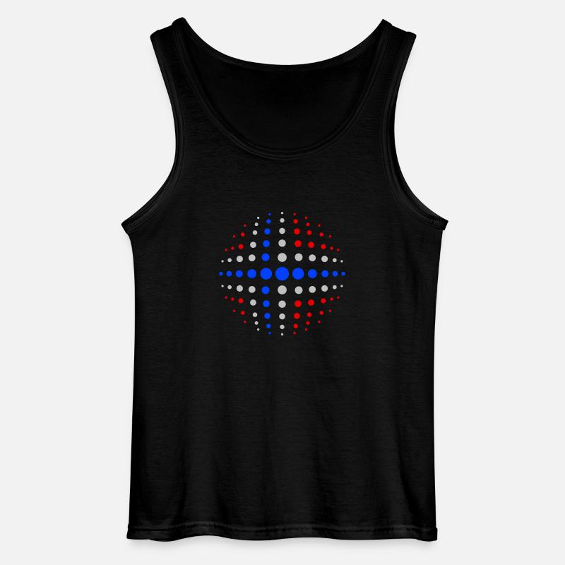 geo_dotsphere_norway_3c02 - Gildan Männer Tank Top - Schwarz