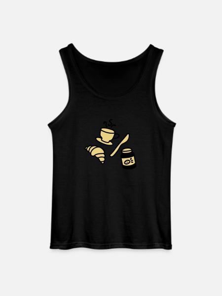 breakfast - Gildan Men’s Tank Top - black