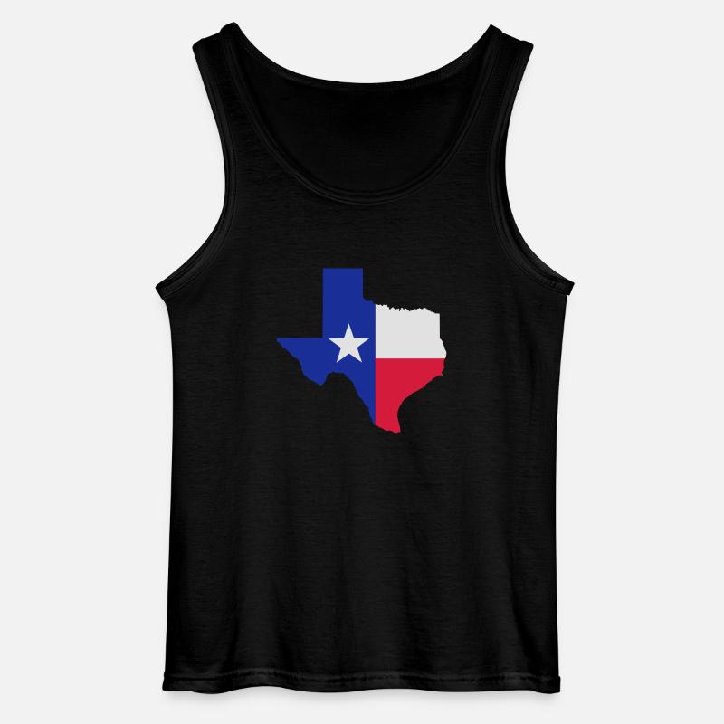 Texas - Gildan Männer Tank Top - Schwarz