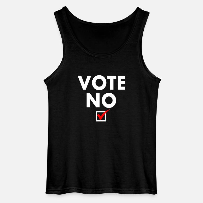 Vote no - Gildan Männer Tank Top - Schwarz
