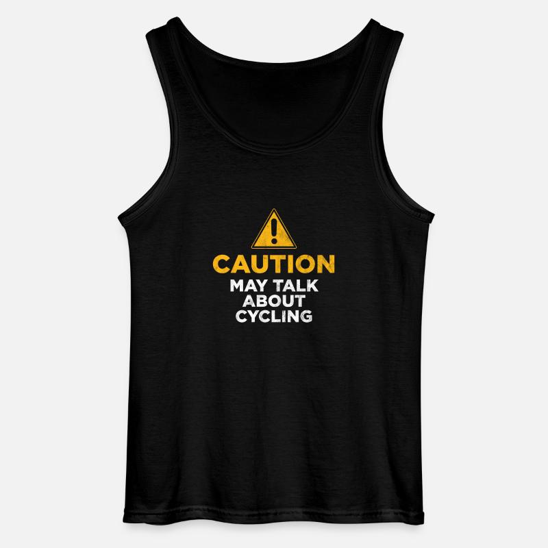 Attention peut parler de vélo - Débardeur Gildan Homme - noir