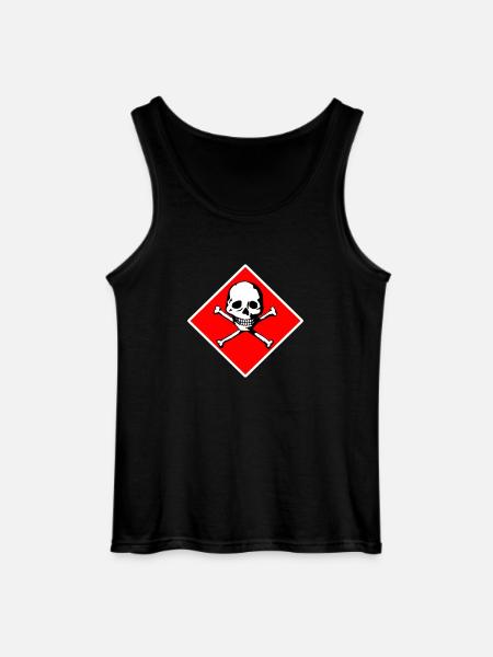 Skull and bones - Gildan Men’s Tank Top - black