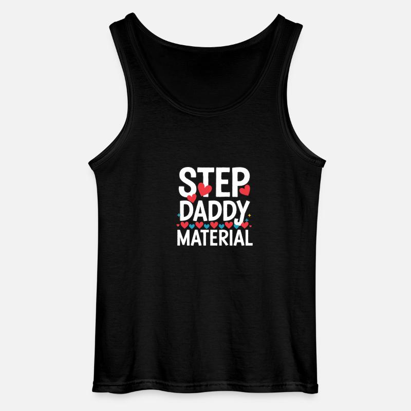 Step Daddy Material 15 - Gildan Männer Tank Top - Schwarz