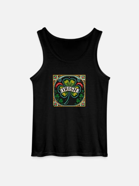 Retro-Irisch - Gildan Männer Tank Top - Schwarz