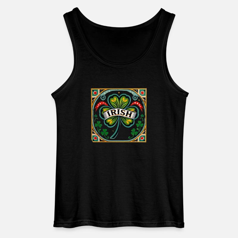 Retro-Irisch - Gildan Männer Tank Top - Schwarz