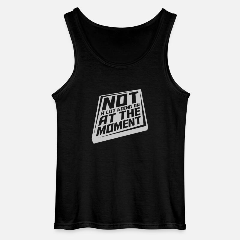 Not much going on - Gildan Men’s Tank Top - black