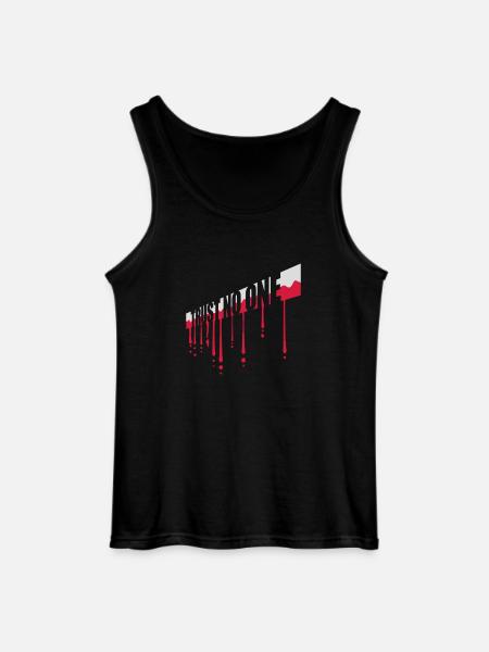 trust no one quote - Gildan Men’s Tank Top - black