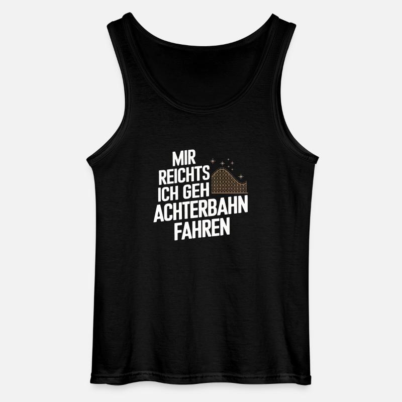 Achterbahn Freizeitpark Roller Coaster - Gildan Männer Tank Top - Schwarz