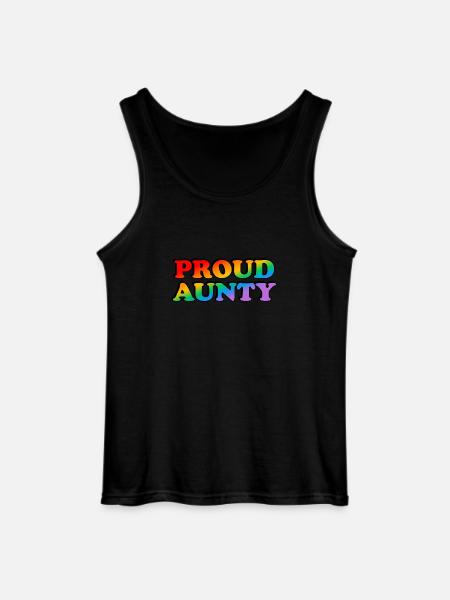 Proud aunty - Gildan Men’s Tank Top - black