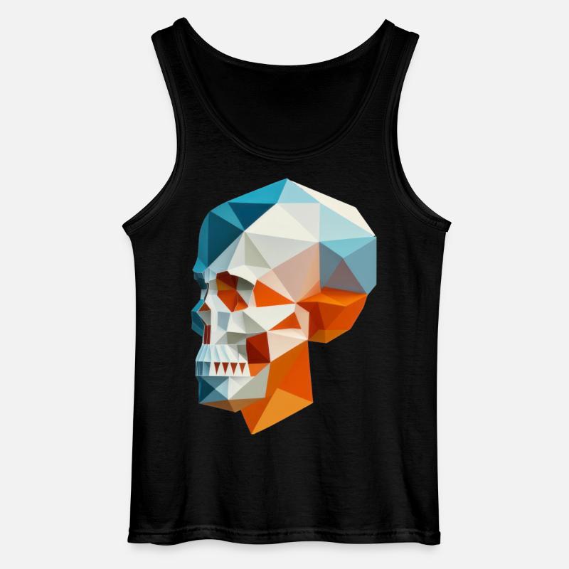 Schädel - Gildan Männer Tank Top - Schwarz